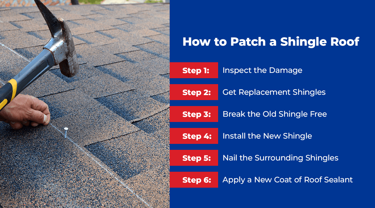 How to patch a shingle roof